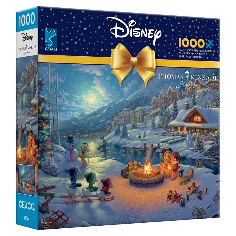 Mickey & Minnie Christmas Lodge, Thomas Kinkade (1000pcs)
