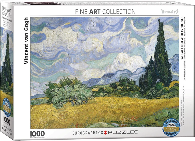 PFG Wheat Field with Cypresses, Vincent van Gogh (Usage/Used - PUZZLES FOR GOOD)