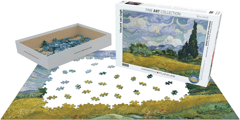 PFG Wheat Field with Cypresses, Vincent van Gogh (Usage/Used - PUZZLES FOR GOOD)