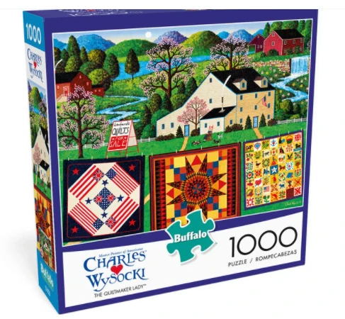 PFG The Quiltmaker Lady, Charles Wysocki (1000pcs) (Usage/Used - PUZZLES FOR GOOD)