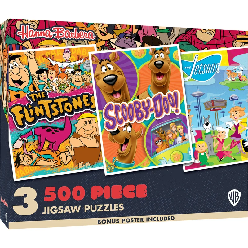 DMG Hanna-Barbera - Flintstones, Scooby-Doo, Jetsons (3x500pcs) (DAMAGED BOX)