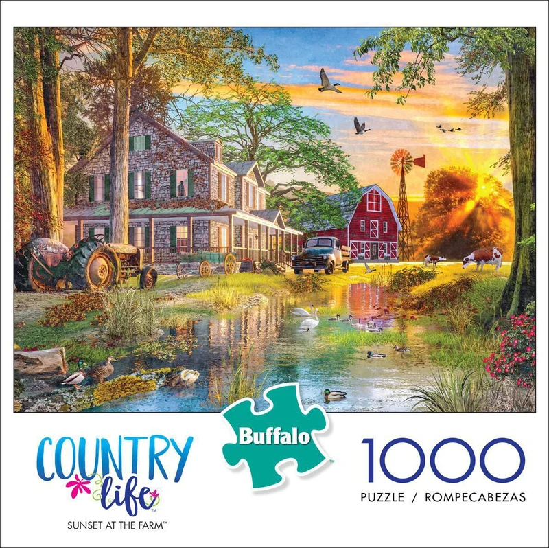PFG Country Life: Sunset at the Farm (Usage/Used - PUZZLES FOR GOOD)