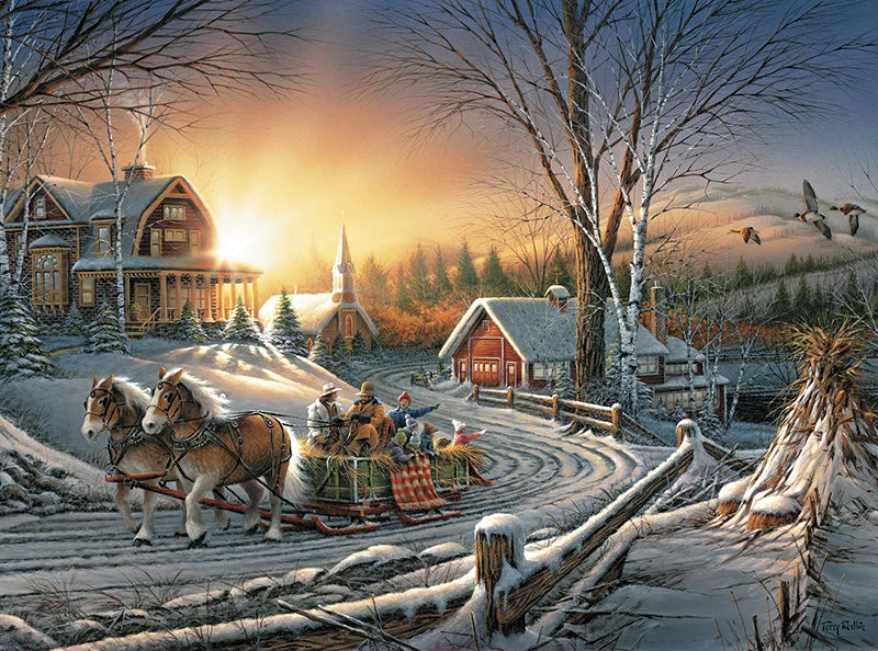 PFG Pleasures of Winter, Terry Redlin (Usage/Used - PUZZLES FOR GOOD)