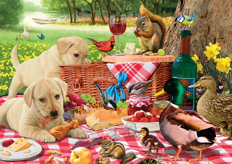 DMG Adorable Animals - Picnic Raiders (300 Large) (DAMAGED BOX)