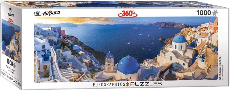 PFG Santorini, Greece (Panoramic) (Usage/Used - PUZZLES FOR GOOD)