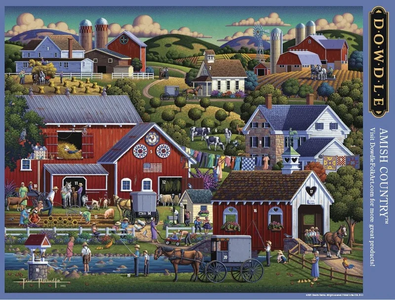 PFG Amish Country (1000pcs) (Usage/Used - PUZZLES FOR GOOD)