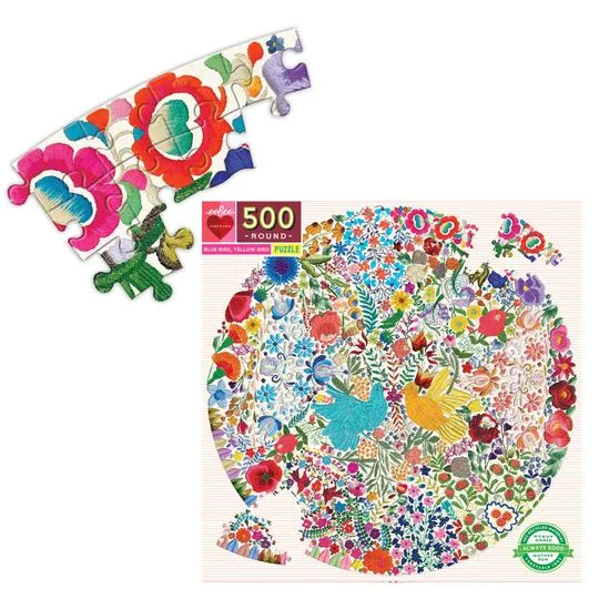 PFG Blue Bird Yellow Bird, Fumiha Tanaka (500pcs) (Usage/used - PUZZLES FOR GOOD)