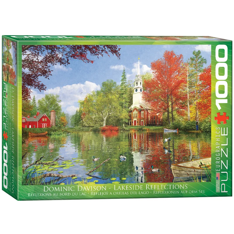 PFG Lakeside Reflection, Dominic Davison (1000pcs) (Usage/Used - PUZZLES FOR GOOD)