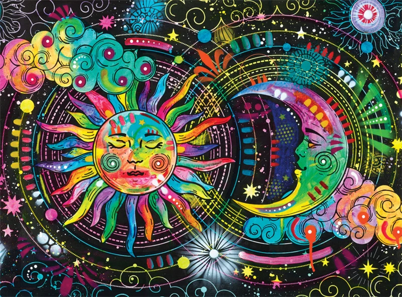 Night & Day - Sun Moon Stars (1000pcs)