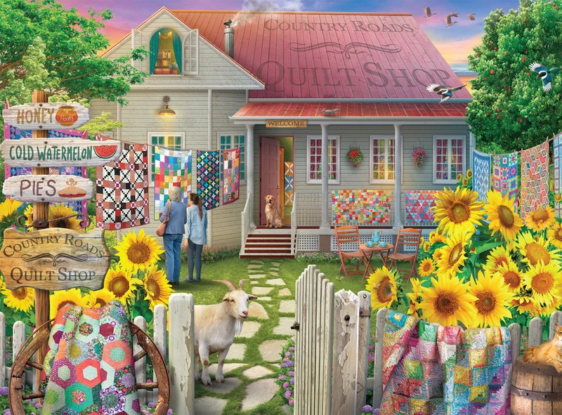 Country Life: Country Quilts (1000pcs)