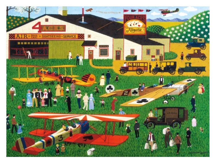 PFG Four Aces Flying School, Charles Wysocki (1000 PCS) (Usage/Used - PUZZLES FOR GOOD)