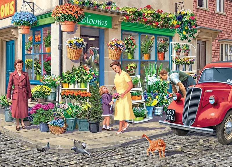 PFG The Florist, Victor McLindon (1000pcs) (Usage/Used - PUZZLES FOR GOOD)