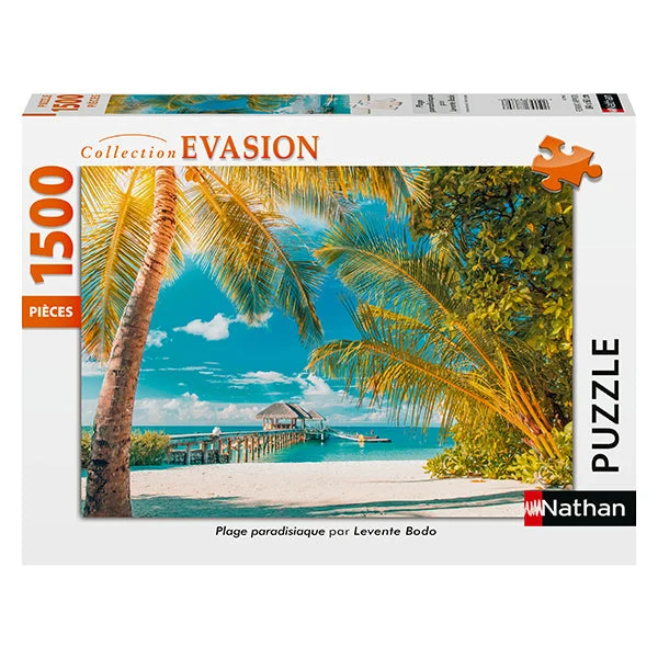 PFG Collection Evasion - Plage Paradisiaque (1500pcs) (Usage/Used - PUZZLES FOR GOOD)