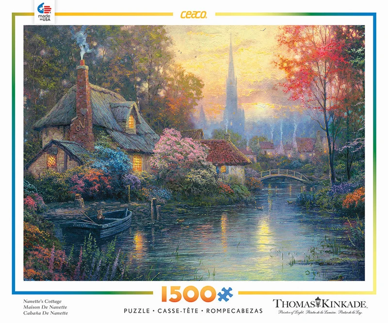 PFG Nanette's Cottage, Thomas Kinkade (Usage/Used - PUZZLES FOR GOOD)