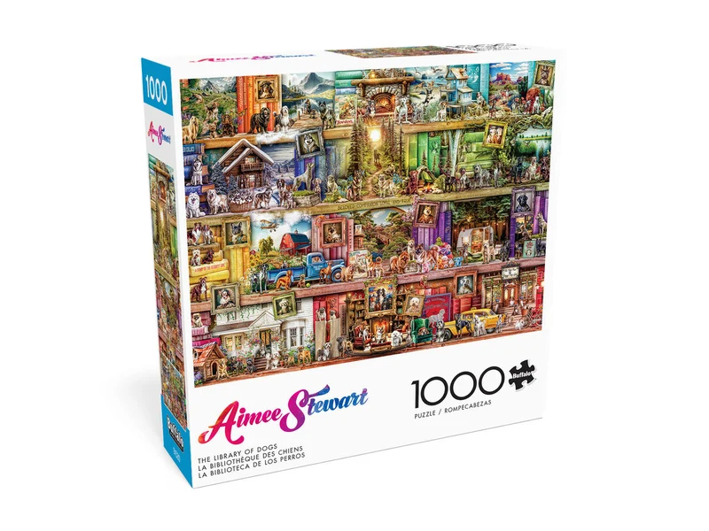 DMG The Library of Dogs, Aimee Stewart (1000pcs) (DAMAGED BOX)