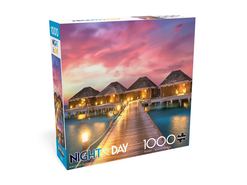 DMG Night & Day - Maldives Bungalows (1000pcs) (DAMAGED BOX)