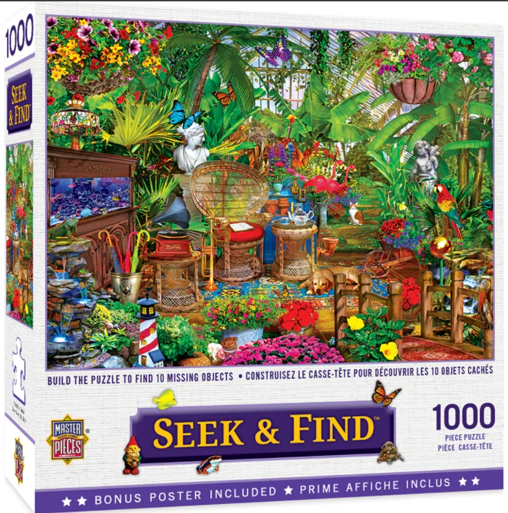 PFG Seek & Find - Garden Hideaway (1000pcs) (Usage/Used - PUZZLES FOR GOOD)