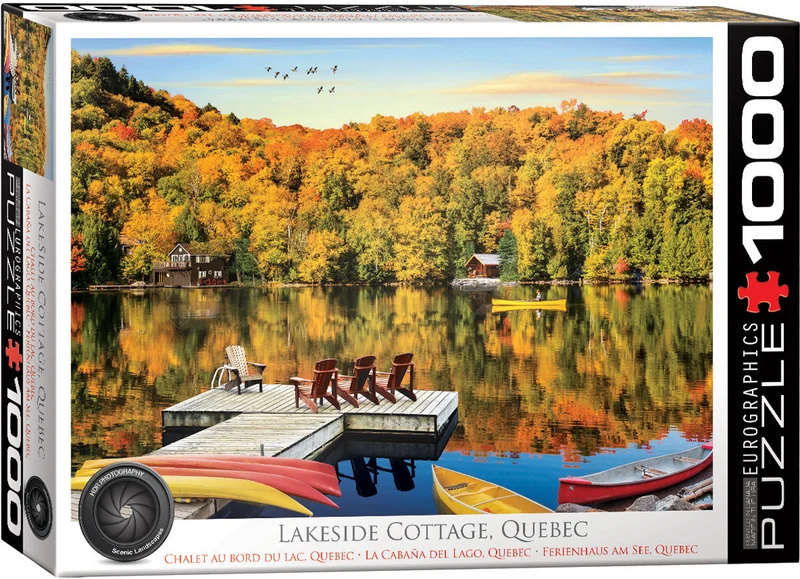 PFG HDR Photography - Lakeside Cottage, Quebec (Usage/Used - PUZZLES FOR GOOD)
