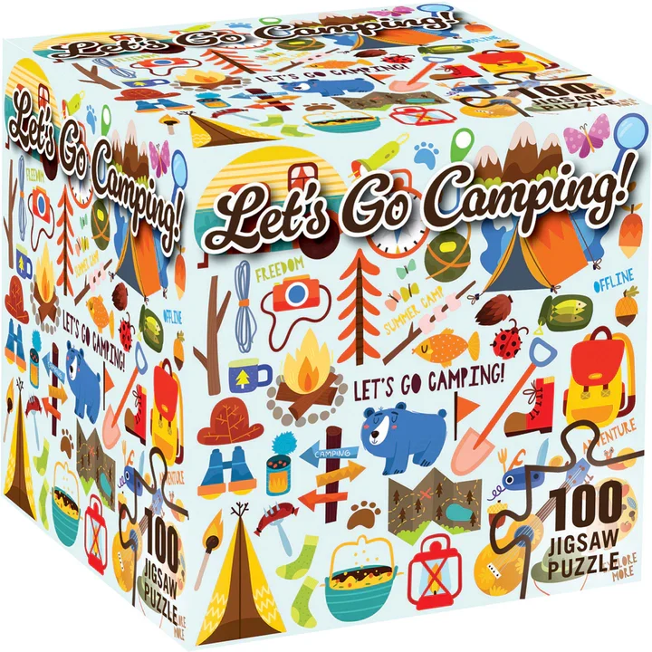 Fun in the Sun - Let's Go Camping! Cube Puzzle (100pcs)