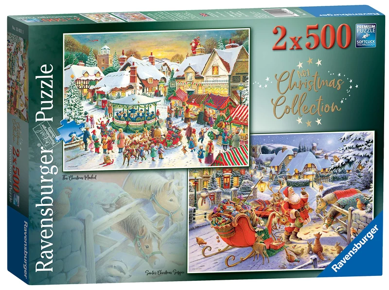 PFG Ravensburger No. 1 Christmas Collection (2x500pcs) (Usage/Used - PUZZLES FOR GOOD)