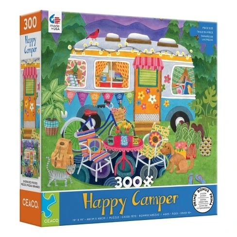 PFG Happy Camper: Mountain (300pcs Oversized) (Usage/Used - PUZZLES FOR GOOD)