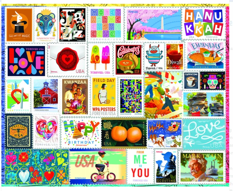 PFG Forever Stamps, Lois B. Sutton (Usage/Used - PUZZLES FOR GOOD)