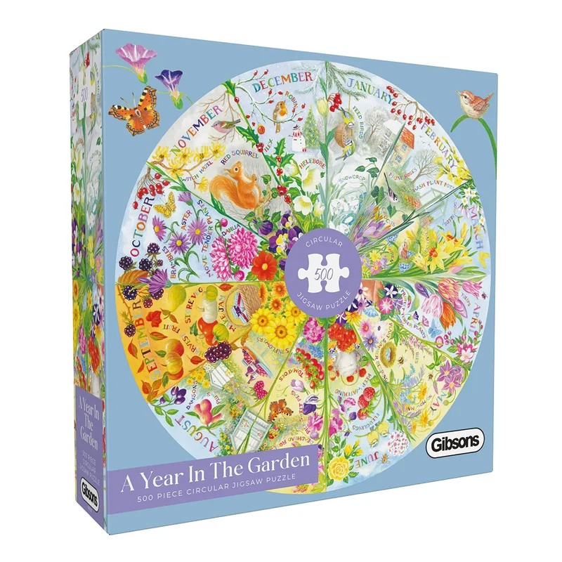 A Year in the Garden (500pcs) (ROUND)