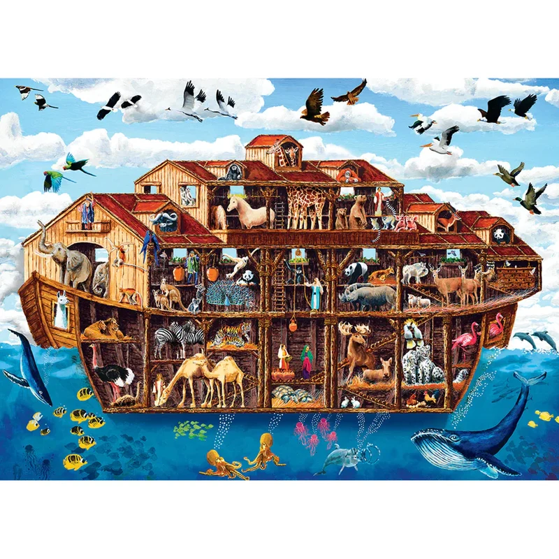 PFG Cut-Aways - Noah's Ark (EZ Grip Large Pieces) (Usage/Used - PUZZLES FOR GOOD)