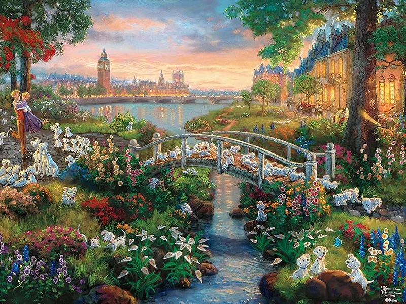 PFG 101 Dalmations, Thomas Kinkade (Usage/Used - PUZZLES FRO GOOD)