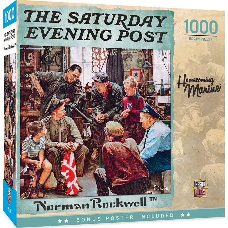DMG Saturday Evening Post - Homecoming Marine, Norman Rockwell (1000pcs) (DAMAGED BOX)