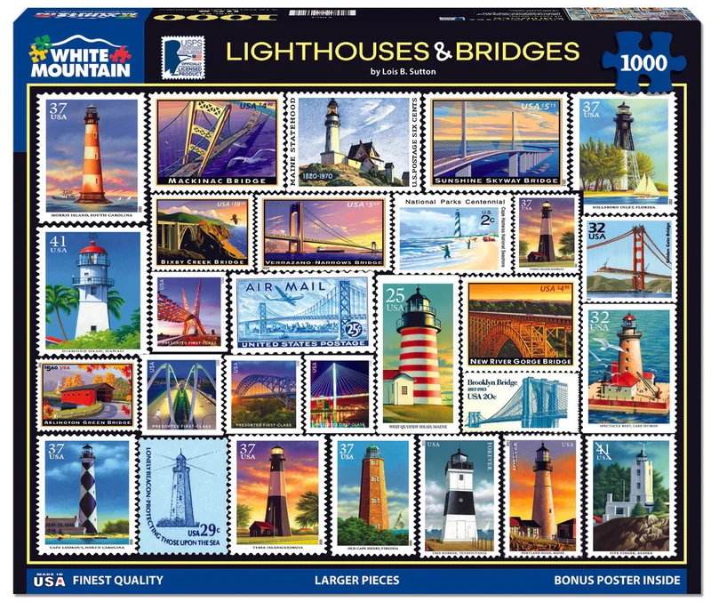DMG Lighthouses & Bridges, Lois B. Sutton (1000pcs) (DAMAGED BOX)