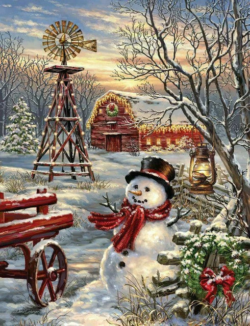 PFG Winter Windmill (500pcs) (Usage/Used - PUZZLES FOR GOOD)