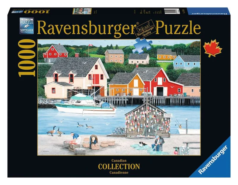 PFG Ravensburger Fisherman's Cove - Canadian Collection (1000pcs) (Usage/Used - PUZZLES FOR GOOD)