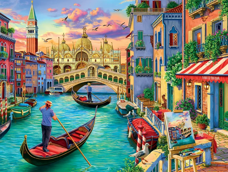 PFG Cities in Color: Sights of Venice (750pcs) (Usage/Used - PUZZLES FOR GOOD)