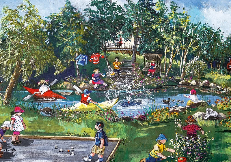 PFG Summer Games, Pauline Paquin (1000pcs) (Usage/Used - PUZZLES FOR GOOD)