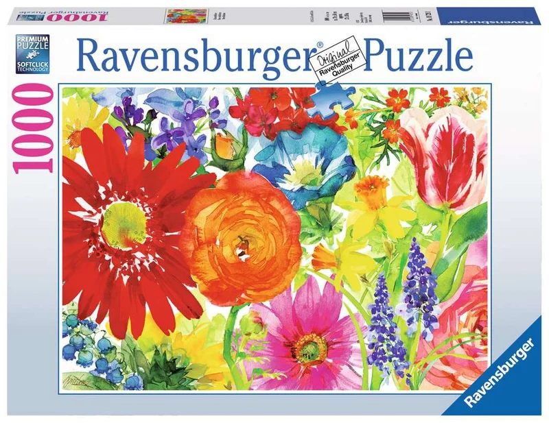 DMG Ravensburger Abundant Blooms, Gail Flores (1000pcs) (NEW BOX SIZE) (DAMAGED BOX)
