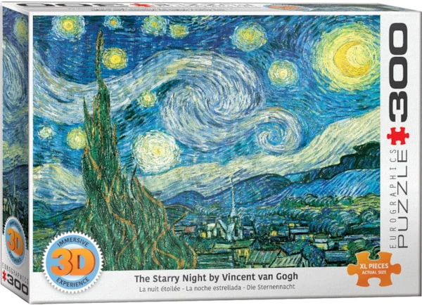 3D - Starry Night, Vincent Van Gogh (300pcs)