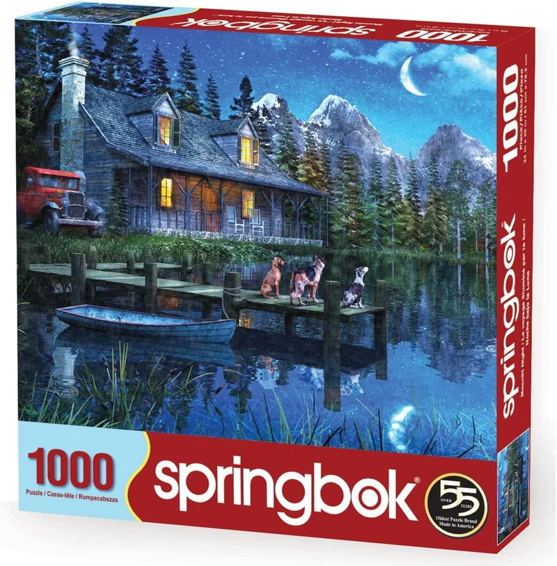 PFG Moonlit Night, Dominic Davison (1000pcs) (Usage/Used - PUZZLES FOR GOOD)