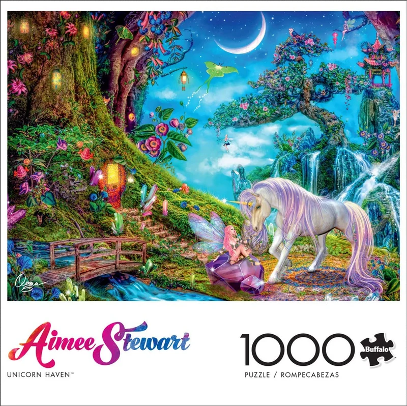 PFG Unicorn Heaven, Aimee Stewart (1000pcs) (Usage/Used - PUZZLES FOR GOOD)