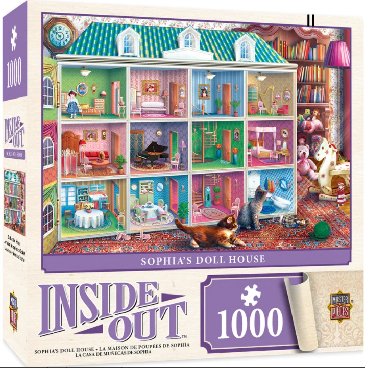 PFG Inside Out - Sophia's Dollhouse (1000pcs) (Usage/Used - PUZZLES FOR GOOD)