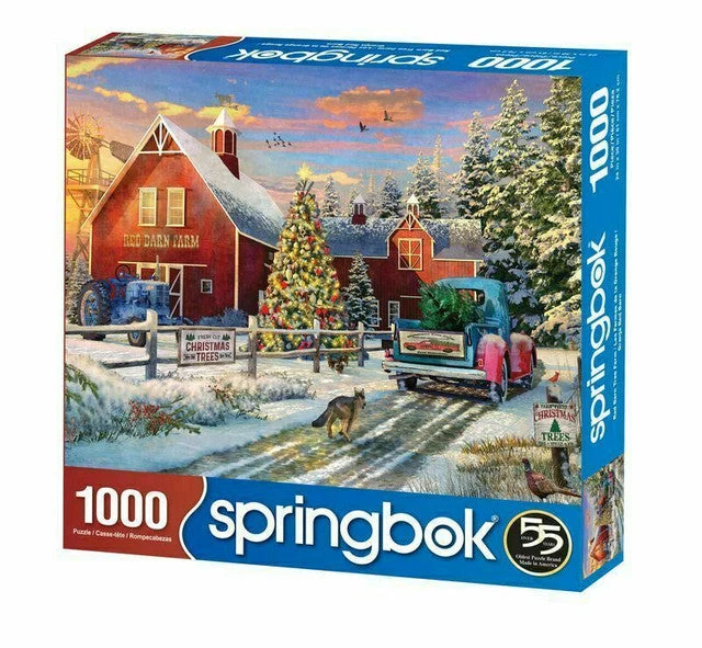 PFG Red Barn Tree Farm (1000pcs) (Usage/Used - PUZZLES FOR GOOD)