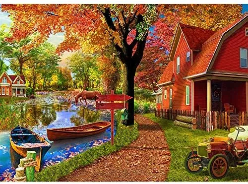 PFG Autumn Village (Usagé/Used - PUZZLES FOR GOOD)