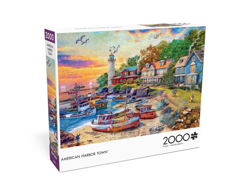 PFG American Harbor Town (2000pcs) (Usage/Used - PUZZLES FOR GOOD)