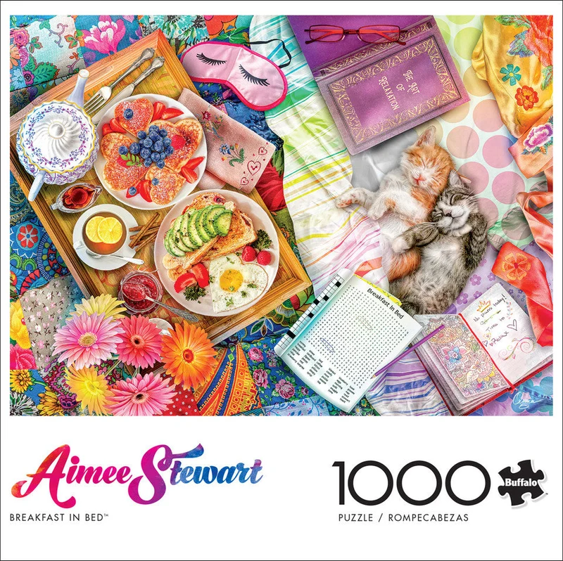 PFG Breakfast in Bed, Aimee Stewart (1000pcs) (Usage/Used - PUZZLES FOR GOOD)