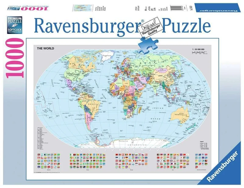 PFG Ravensburger World Map (Usage/Used - PUZZLES FOR GOOD)