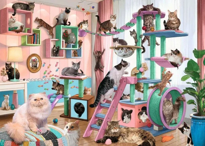 DMG Ravensburger Cat Tree Heaven, Steve Read (1000pcs) (NEW BOX SIZE) (DAMAGED BOX)
