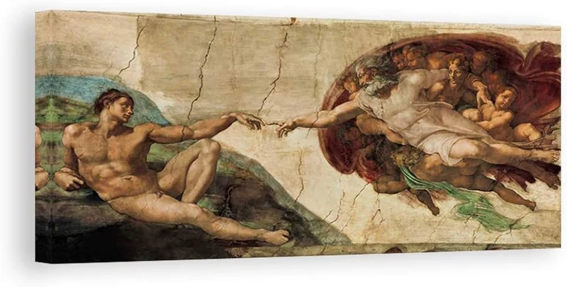PFG Michaelangelo Buonarroti, La Creazione di Adamo (Panoramic) (Usage/Used - PUZZLES FOR GOOD)