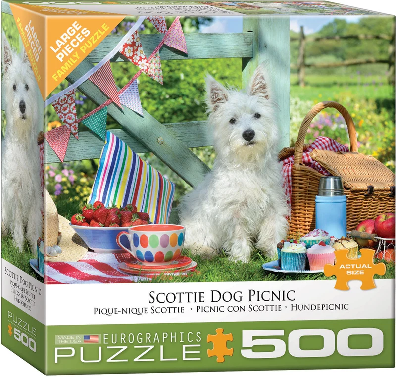 PFG Scottie Dog Picnic (500XLpcs) (Usage/Used - PUZZLES FOR GOOD)