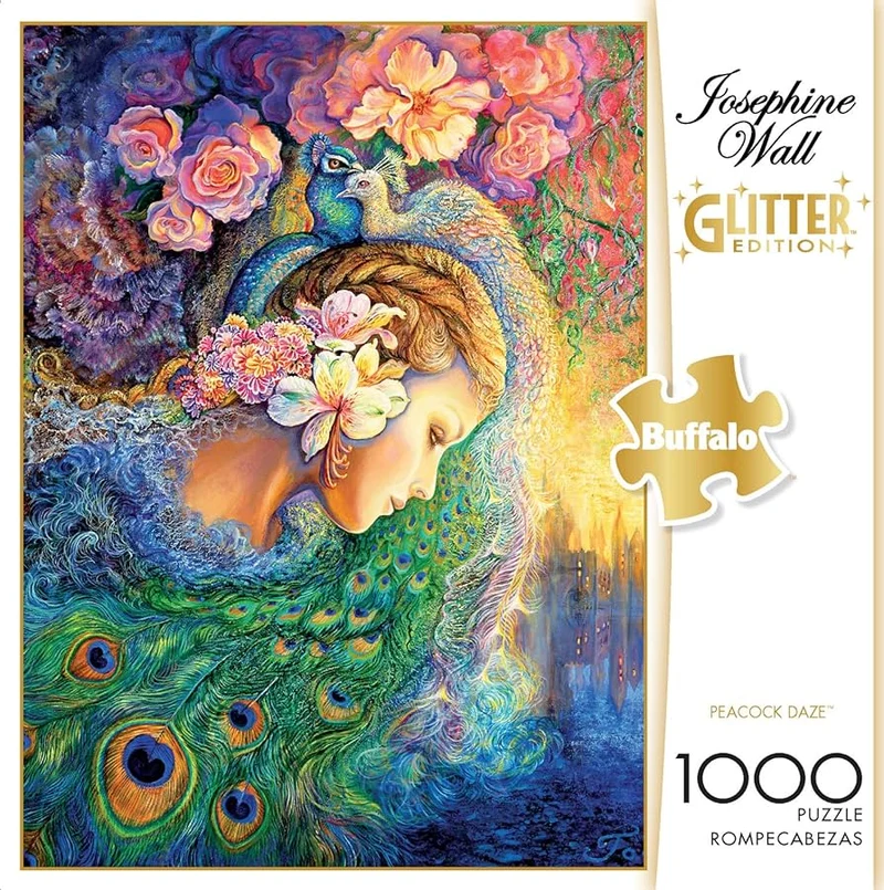 PFG Peacock Daze, Josephine Wall (Glitter Edition) (Usage/Used - PUZZLES FOR GOOD)