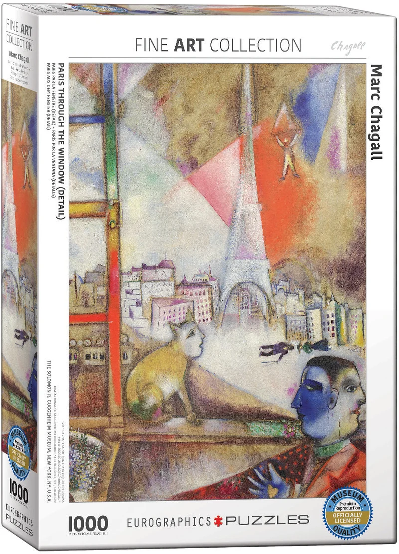PFG Paris Through the Window (Detail), Marc Chagall (Usage/Used - PUZZLES FOR GOOD)